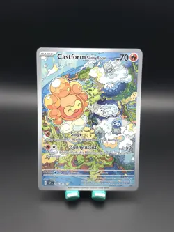 Pokemon Castform Sunny Form 195/191 Illustration Rare Surging Sparks NM - Image 1