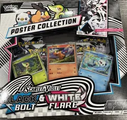 Pokemon TCG Black Bolt & White Flare Unova Poster Collection NEW SEALED - Image 1