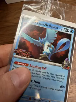 1x🌀Team Rocket's Articuno 051/182 Pokemon DestinedRivals Stamped Promo Best Buy - Image 2
