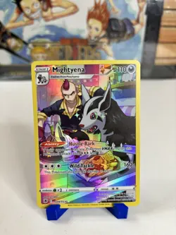 Pokemon TCG Mightyena Sword & Shield Mfg-Astral Radiance Tg09/Tg30 Holo Rare - Image 1