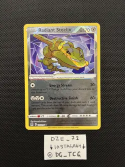 Pokemon Lost Origin - Radiant Steelix - 124/196 - Radiant Holo - M/NM - Image 1