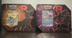 Pokemon TCG Team Rocket Tin | Team Rocket's Persian and Nidoking ex (SEALED) - Image 1