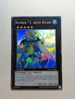 Yugioh Number 73: Abyss Splash DRLG-EN040 Super Rare - VLP - Image 1