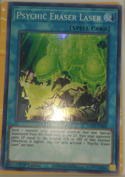 Yugioh Psychic Eraser Laser BLVO-EN089 Trading Card Game TCG 1st Ed. - Image 1