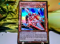 Rockett Tracer premium gold rare yu-gi-oh maximum: El Dorado trading card - Image 1