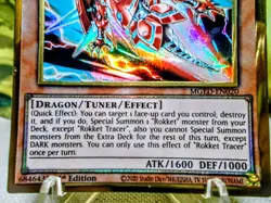 Rockett Tracer premium gold rare yu-gi-oh maximum: El Dorado trading card - Image 3