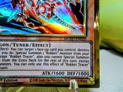 Rockett Tracer premium gold rare yu-gi-oh maximum: El Dorado trading card - Image 5