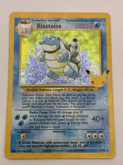 Pokemon TCG Blastoise Celebrations Classic Collection Card 2/102 - Image 2