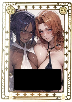 Goddess Story: Yoruichi & Rengiku (Bleach) Spicy Metal Anime Waifu CCG Card - Image 1