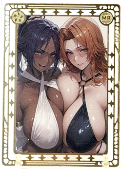Goddess Story: Yoruichi & Rengiku (Bleach) Spicy Metal Anime Waifu CCG Card - Image 2