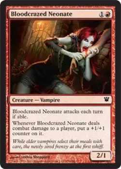 Bloodcrazed Neonate -Foil Light Play MTG Innistrad - Image 1