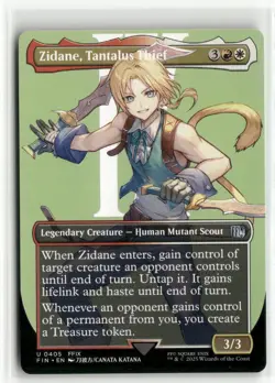 Zidane, Tantalus Thief Borderless - FINAL FANTASY MTG NM - Image 1