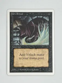 MTG DARK RITUAL Unlimited Edition Regular MT+ Magic The Gatherings - Image 1