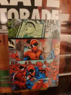 CLONE SAGA Spider-Man ART SERIES 42/54 Gold Stamp Ink LOGAN LUBERA MTG Magic - Image 1