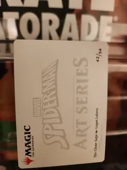 CLONE SAGA Spider-Man ART SERIES 42/54 Gold Stamp Ink LOGAN LUBERA MTG Magic - Image 2