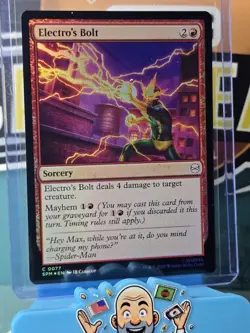 MTG Marvel Spider-Man Electro's Bolt Foil #0077 Magic The Gathering - Image 1