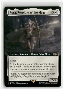 Rosa, Resolute White Mage Extended Art - FINAL FANTASY MTG NM - Image 1