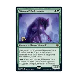 WOTC MtG Prerelease Promos Werewolf Pack Leader (R) (Foil) NM - Image 1