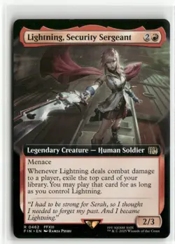 Lightning, Security Sergeant Extended Art - FINAL FANTASY MTG NM - Image 1