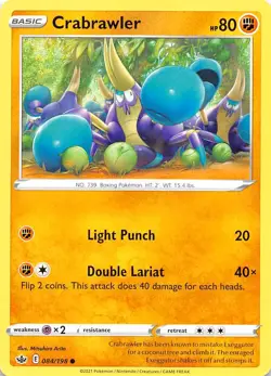 Crabrawler 084/198 SWSH06: Chilling Reign Pokemon 010736 - Image 1