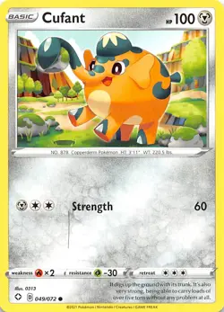 Cufant 049/072 Shining Fates Pokemon 010583 - Image 1