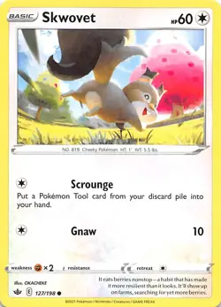 Skwovet 127/198 SWSH06: Chilling Reign Pokemon 010601 - Image 1