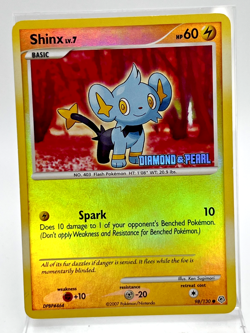 Shinx 98/130 Reverse Holo Stamped Pokemon Card 2007 Diamon & Pearl LP - Image 1