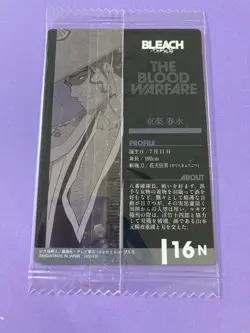 16 N Shunsui Kyoraku Bleach wafer card JUMP Japanese Japan F/S - Image 4