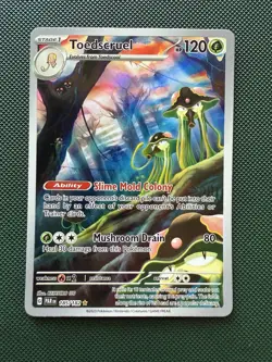 Pokemon Toedscruel TCG Sv04: Paradox Rift Illustration Rare Holo Card 185/182 - Image 1