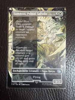 Mtg FIN Final Fantasy Showcase - Summon: Primal Garuda -NM - Image 1