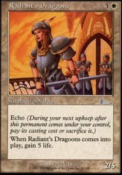 4x Radiant's Dragoons NM-Mint, English Urza's Legacy MTG Magic - Image 1