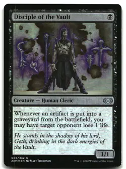 MTG Disciple of the Vault FOIL U Double Masters 86 LP - Image 1