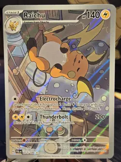 Pokemon - Raichu 211/193 Paldea Evolved Illustration Rare - NM Holo - Image 1