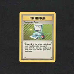 1999 Pokemon Computer Search 71/102 Base Set Trainer - Image 1