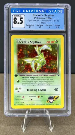 Pokemon Rocket's Scyther 2000 Gym Heroes - 1st Edition 13/132 HOLO CGC 8.5 NM/M+ - Image 1