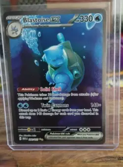 Pokemon 151 Blastoise ex 200/165 151 Secret Illustration Rare Near Mint - Image 1