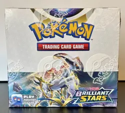 Brilliant Stars Booster Box Pokemon Sword And Shield SWSH - Sealed-Acrylic Case - Image 3