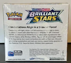 Brilliant Stars Booster Box Pokemon Sword And Shield SWSH - Sealed-Acrylic Case - Image 5