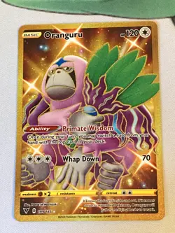 Pokemon Oranguru Full Art - Vivid Voltage 199/185 - Secret Rare - Gold Holo Foil - Image 1