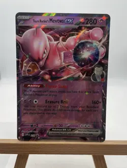 Pokemon TEAM ROCKET'S MEWTWO EX 216 Black Star Promo NM - Image 1
