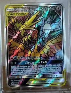 Moltres Zapdos Articuno GX Pokemon Hidden Fates Black Star Promo SM210 CGC 9 - Image 3