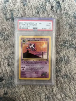 Pokemon Sabrina's Haunter 2000 Gym Challenge 1st Edition #55 PSA 9 Mint - Image 1