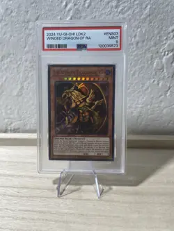 2024 YU-GI-OH! LDK2 Winged Dragon Of RA #ENS03 PSA 9 - Image 1