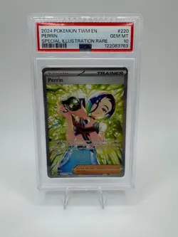 Pokemon Perrin 220/167 Special Illustration Rare Twilight Masquerade Card PSA 10 - Image 1