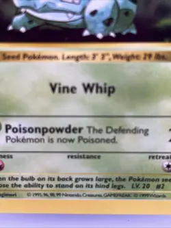 Shadowless Ivysaur 30/102 Base Set Uncommon Pokemon VLP Card Vtg - Image 4