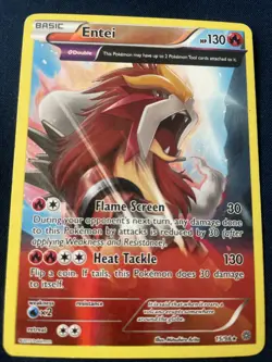 Pokemon TCG Entei Ancient Origins Holo Rare Card 15/98 2015 Reverse Holo - Image 1
