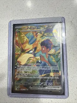 Pokemon TCG Hop's Zacian EX Card 186/159 Journey Together Sir - Image 1