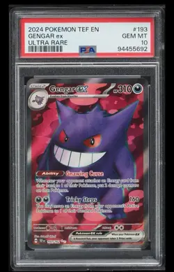 Pokemon TCG Gengar EX Temporal Forces Ultra Rare Card 193/162 PSA 10 GEM Mint - Image 1