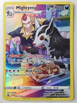 HOLO Mightyena TG09/TG30 NM / M Astral Radiance Trainer Gallery Pokemon Card - Image 1