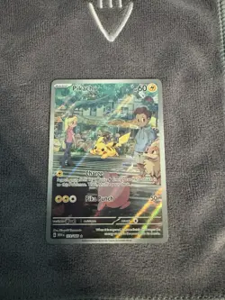 2023 Pokemon TCG Mew 151 Pikachu Full Art Secret Illustration Rare Card 173/165 - Image 1